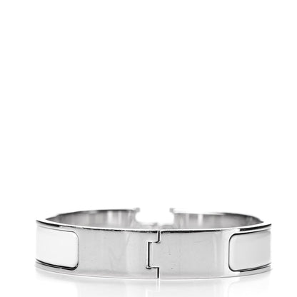 Hermes Enamel Narrow Clic Clac H Bracelet PM White 3 of 5