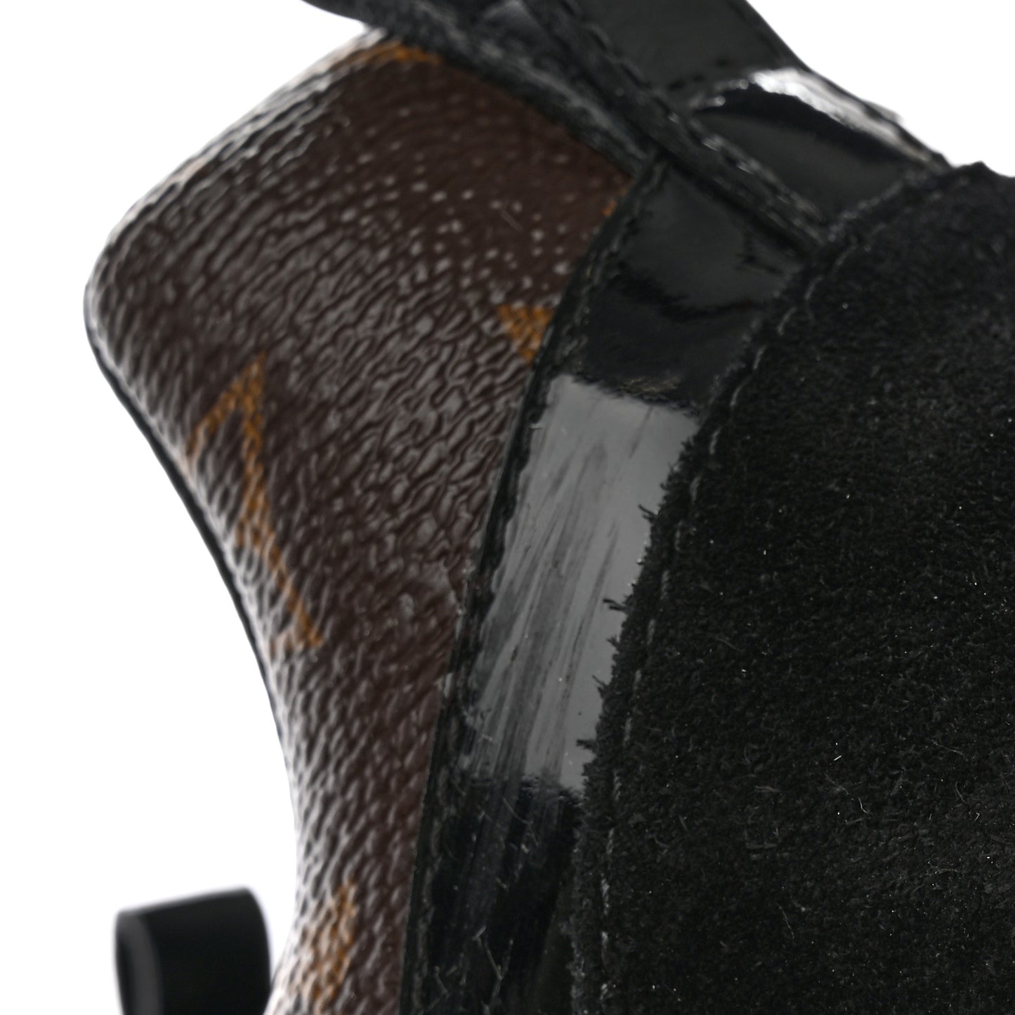 Suede Monogram Run Away Sneakers 36.5 Black