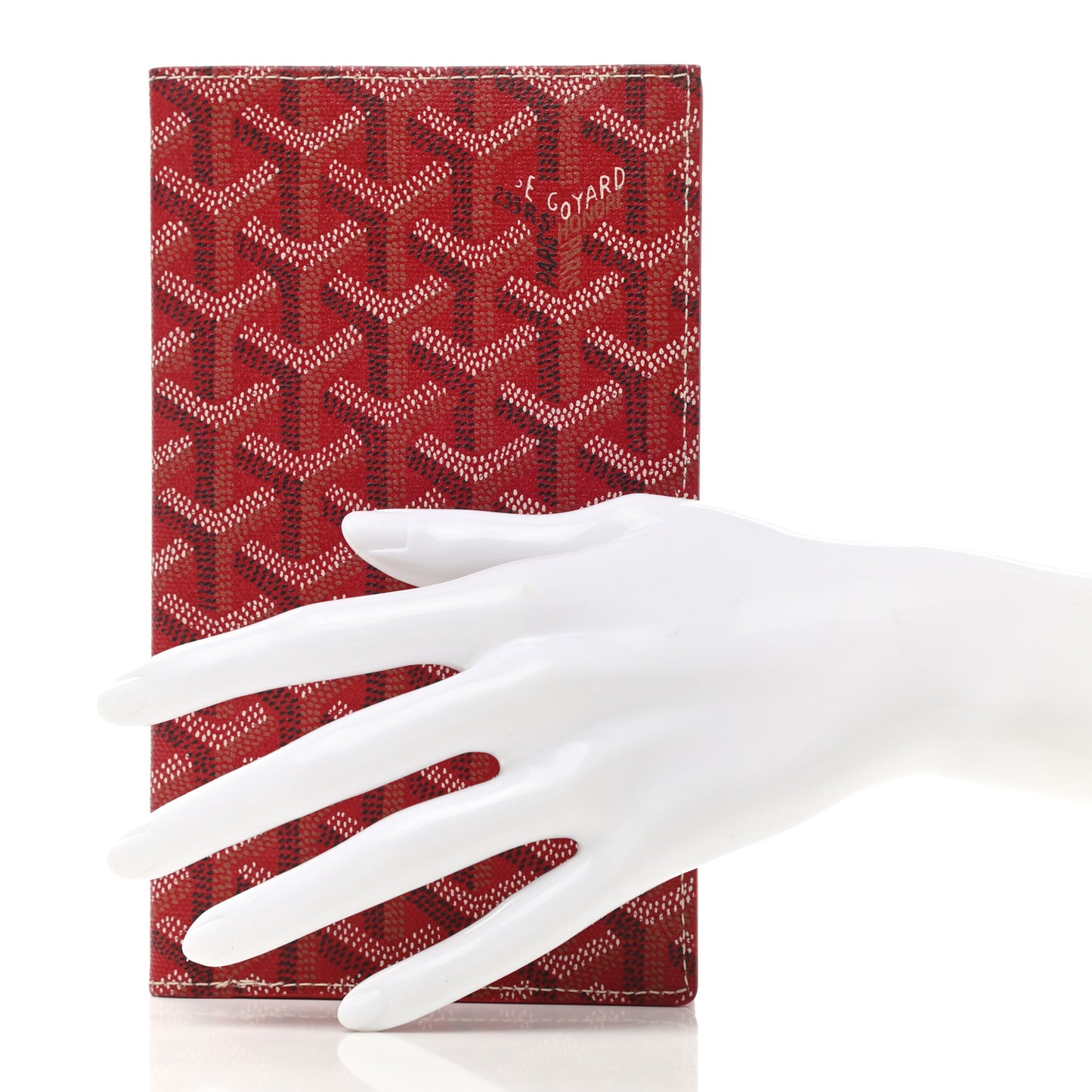 Goyardine Long Bi-Fold Wallet Red