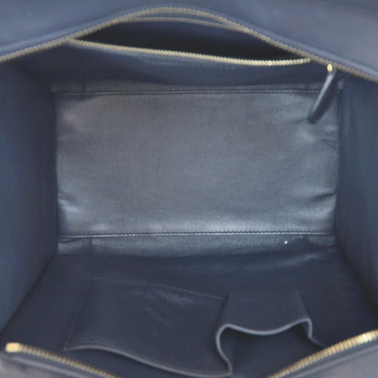 Celine Smooth Calfskin Mini Luggage Navy 7 of 10
