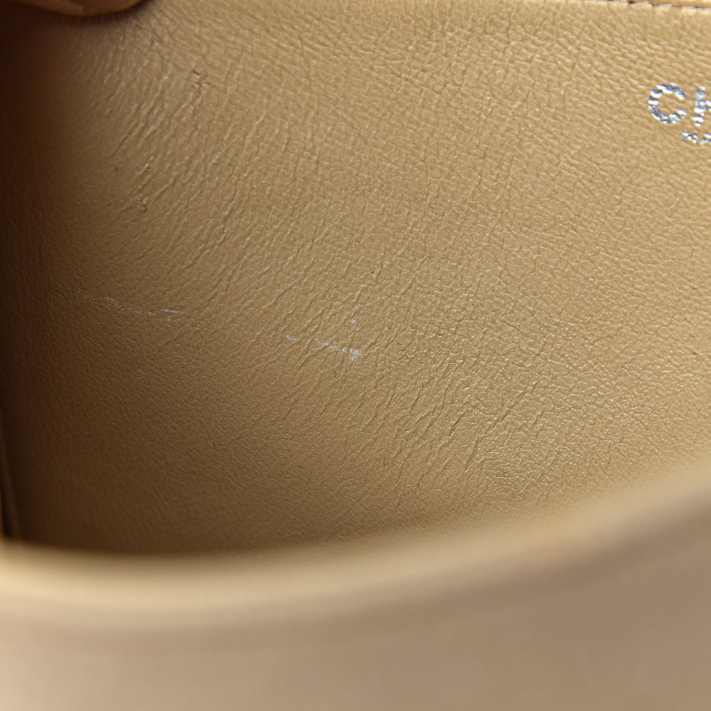Jersey Quilted Jumbo Single Flap Beige