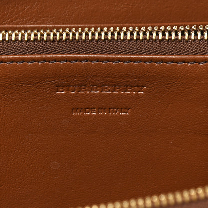 Burberry Calfskin House Check Elmore Zip Around Wallet Tan 6 of 7