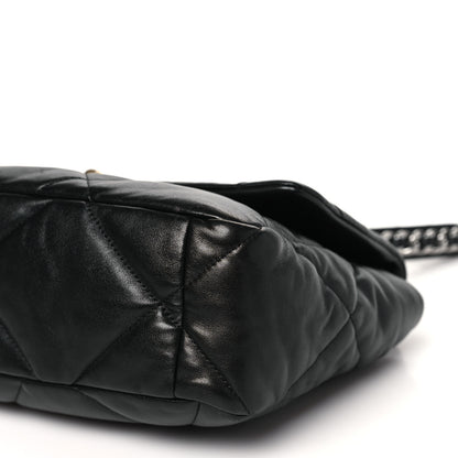 Chanel Lambskin Quilted Large Chanel 19 Flap Black 10 of 11