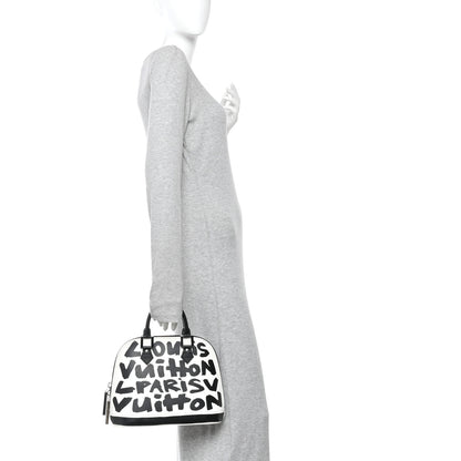 Louis Vuitton Graffiti Alma MM Black 2 of 11
