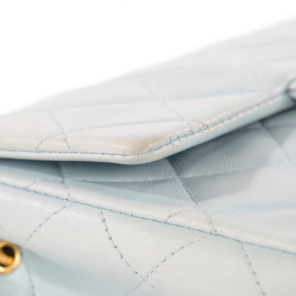 Chanel Lambskin Quilted Mini Square Flap Light Blue 5 of 16