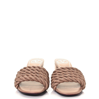 Valentino Garavani Nappa Rope 60mm Slide Sandals 36 Rose Cannelle 2 of 8
