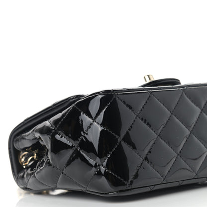 Chanel Patent Calfskin Quilted Mini Square Flap Black 8 of 9