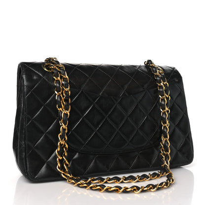 Chanel Lambskin Quilted Medium Double Flap Black 3 of 11