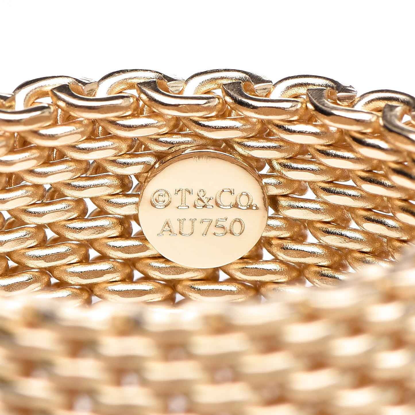 18K Yellow Gold Wide Somerset Ring 58 8.5