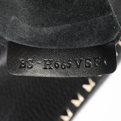 Valentino Garavani Pebbled Calfskin Large Rockstud Flip-Lock Messenger Bag Black 7 of 9