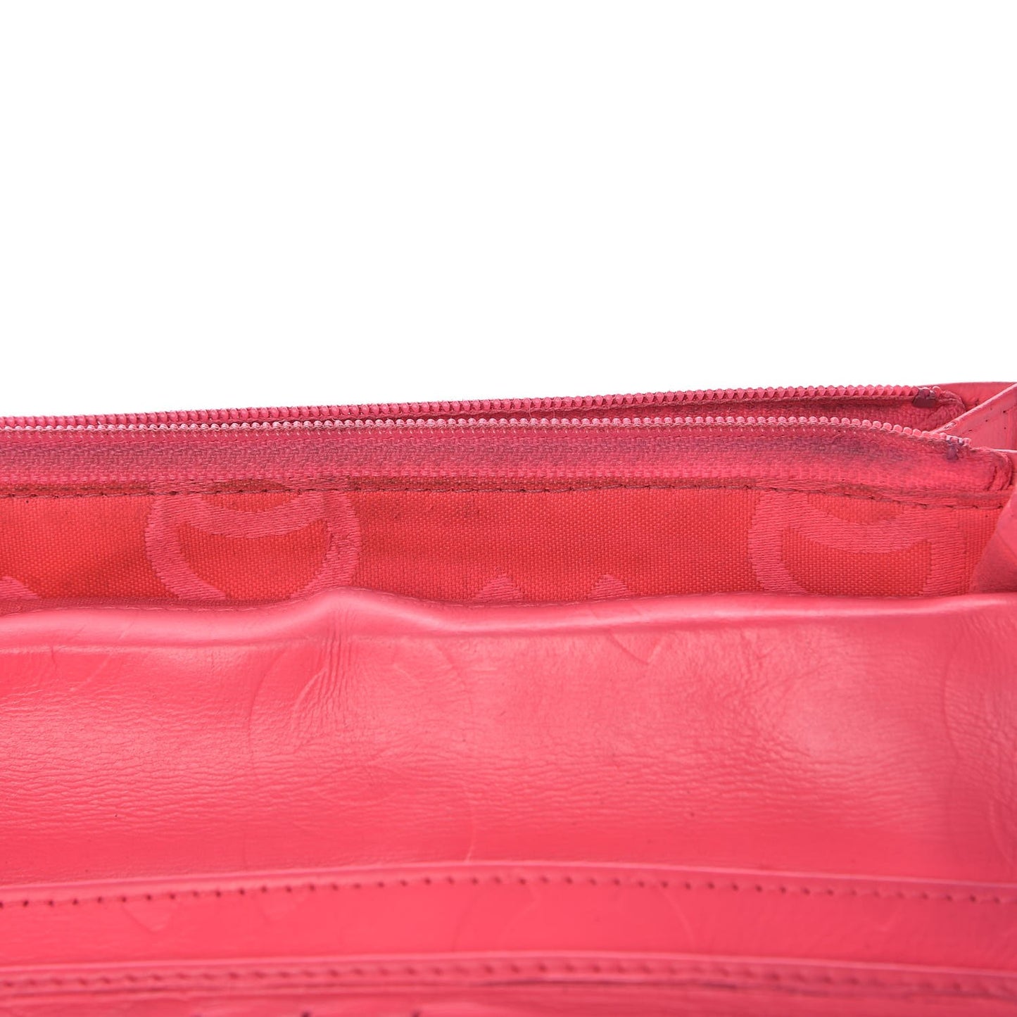 Calfskin Quilted Cambon Yen Wallet Black