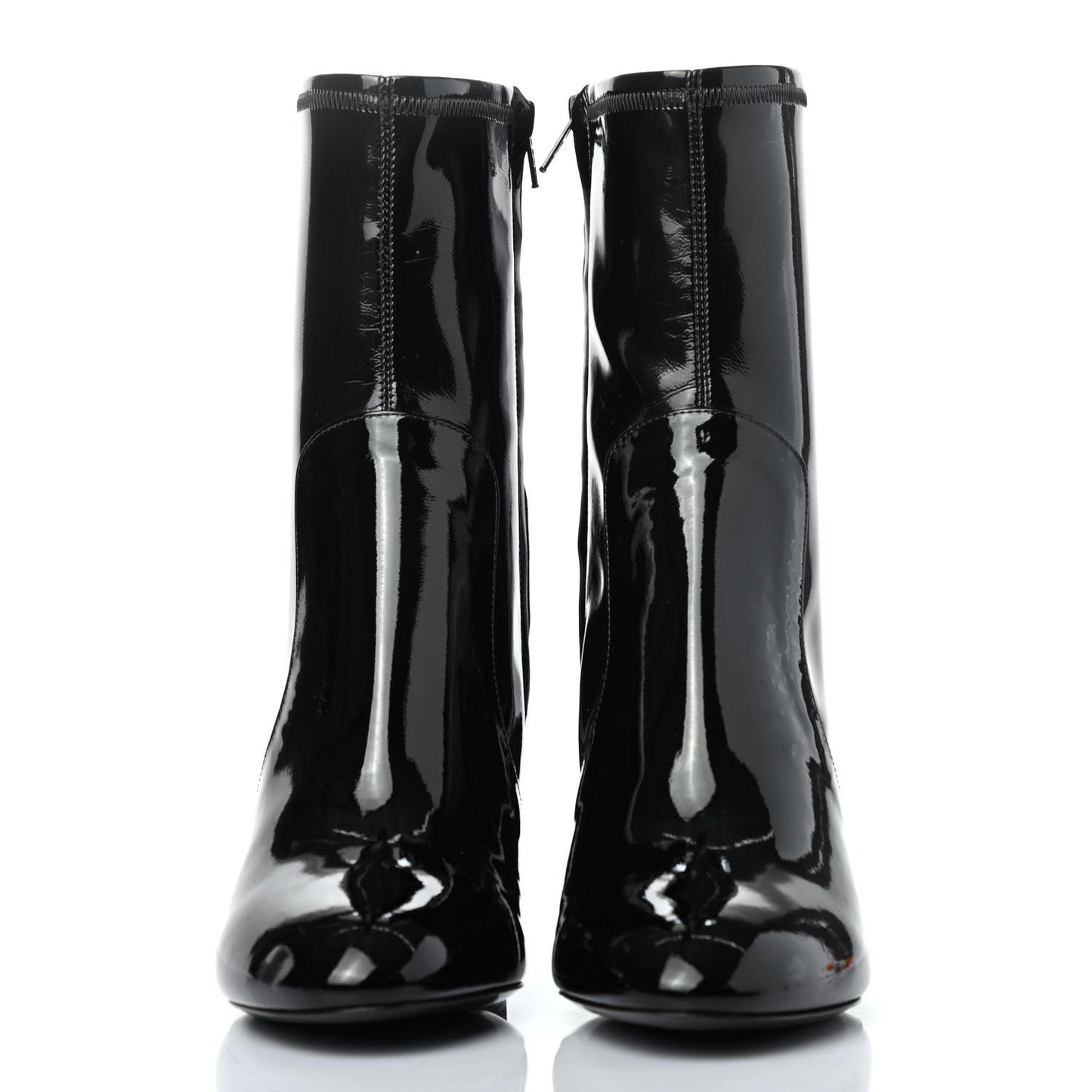 Patent Uniformes Silhouette Ankle Boots 37.5 Black