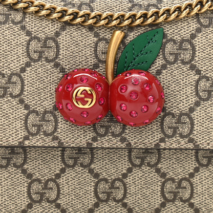 Gucci GG Supreme Monogram Mini Cherry Chain Bag 7 of 12