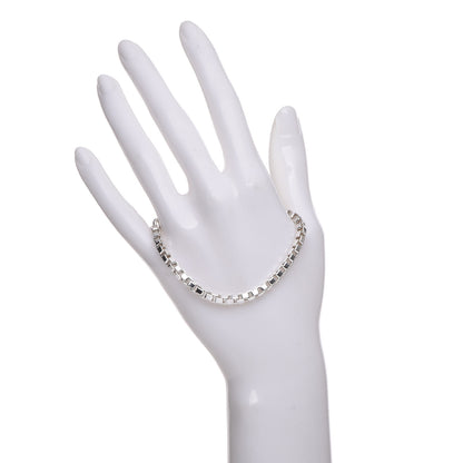 Tiffany Sterling Silver 4mm Venetian Link Bracelet 2 of 6