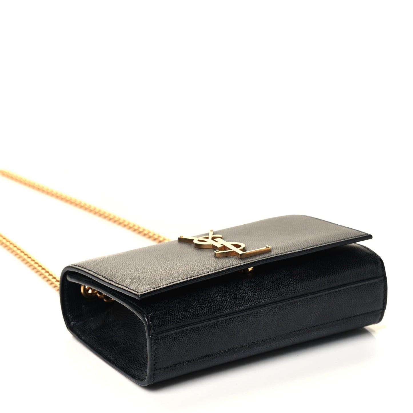 Grain De Poudre Small Monogram Kate Satchel Black
