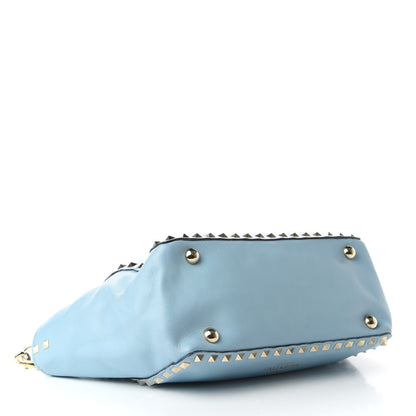 Valentino Garavani Vitello Small Rockstud Tote Sky Sorbet 5 of 11