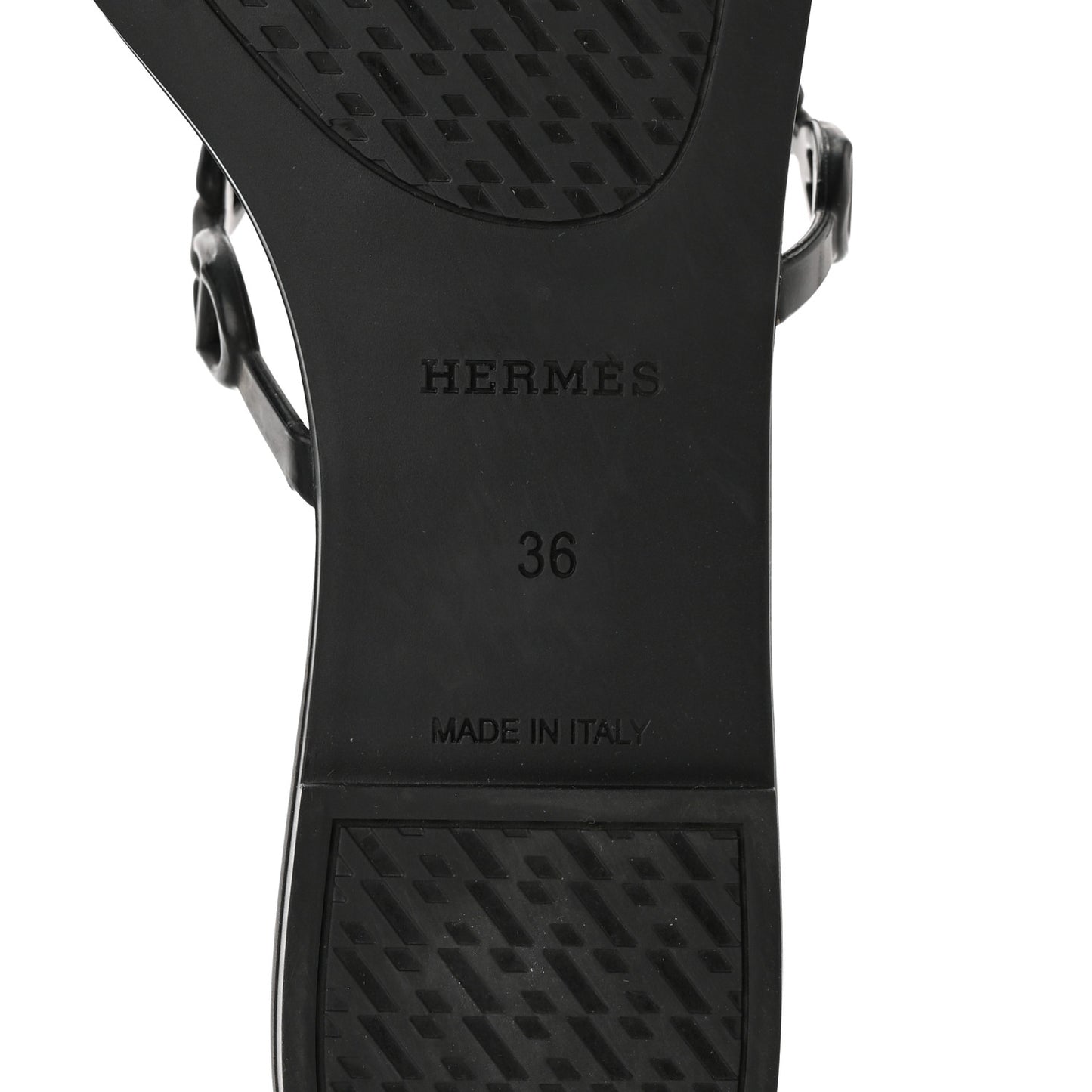 Rubber Chaine d'Ancre Rivage Sandals 36 Black