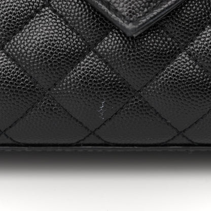Saint Laurent Grain De Poudre Textured Mixed Matelasse Triquilt Medium Monogram Satchel Black 12 of 13