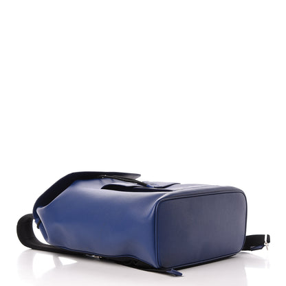 Christian Dior Grained Calfskin Backpack Blue 4 of 12