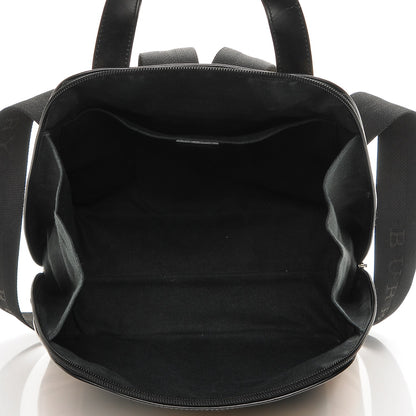 Burberry Canvas House Check Backpack Black 6 of 11