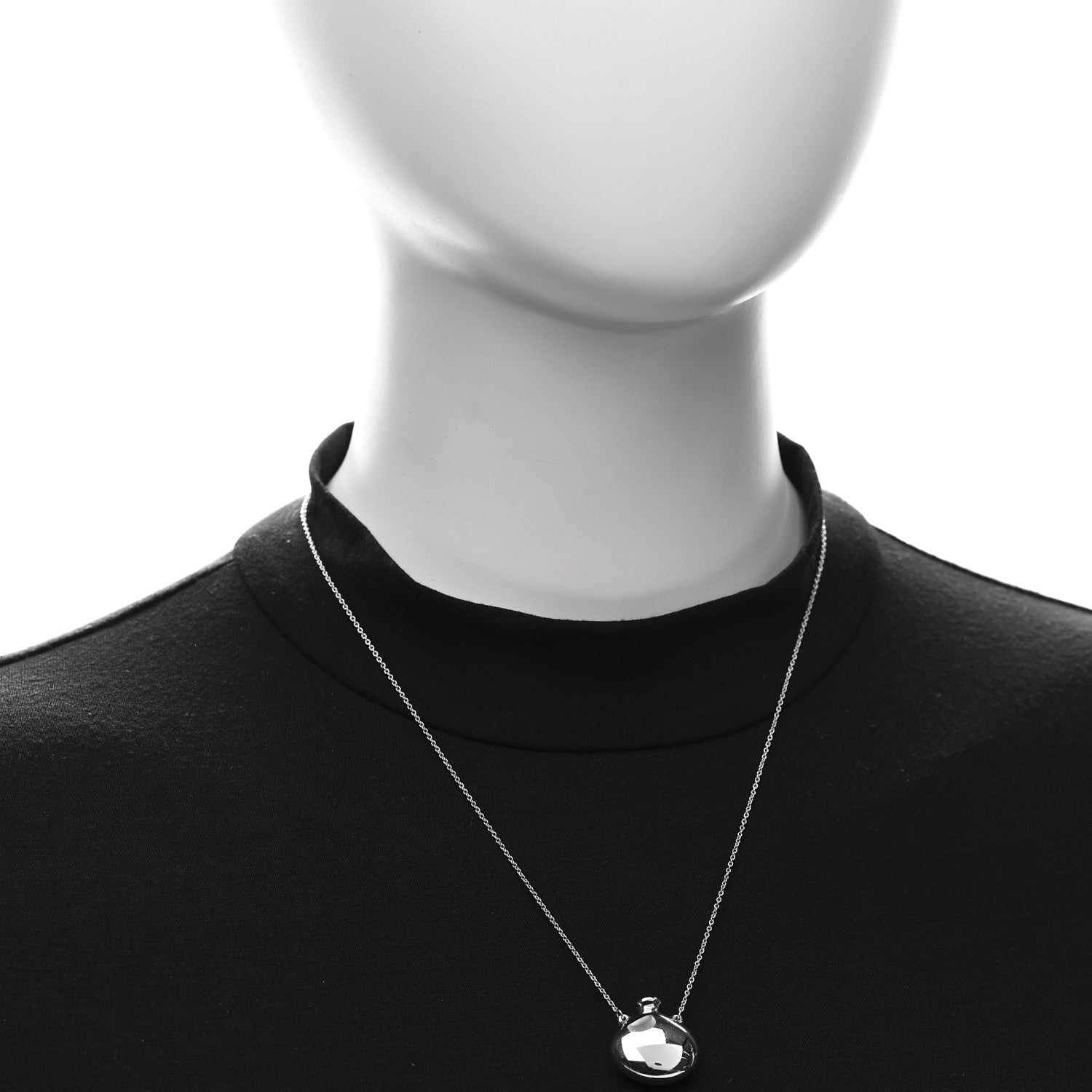 Tiffany Sterling Silver Small Elsa Peretti Bottle Pendant Necklace 2 of 5