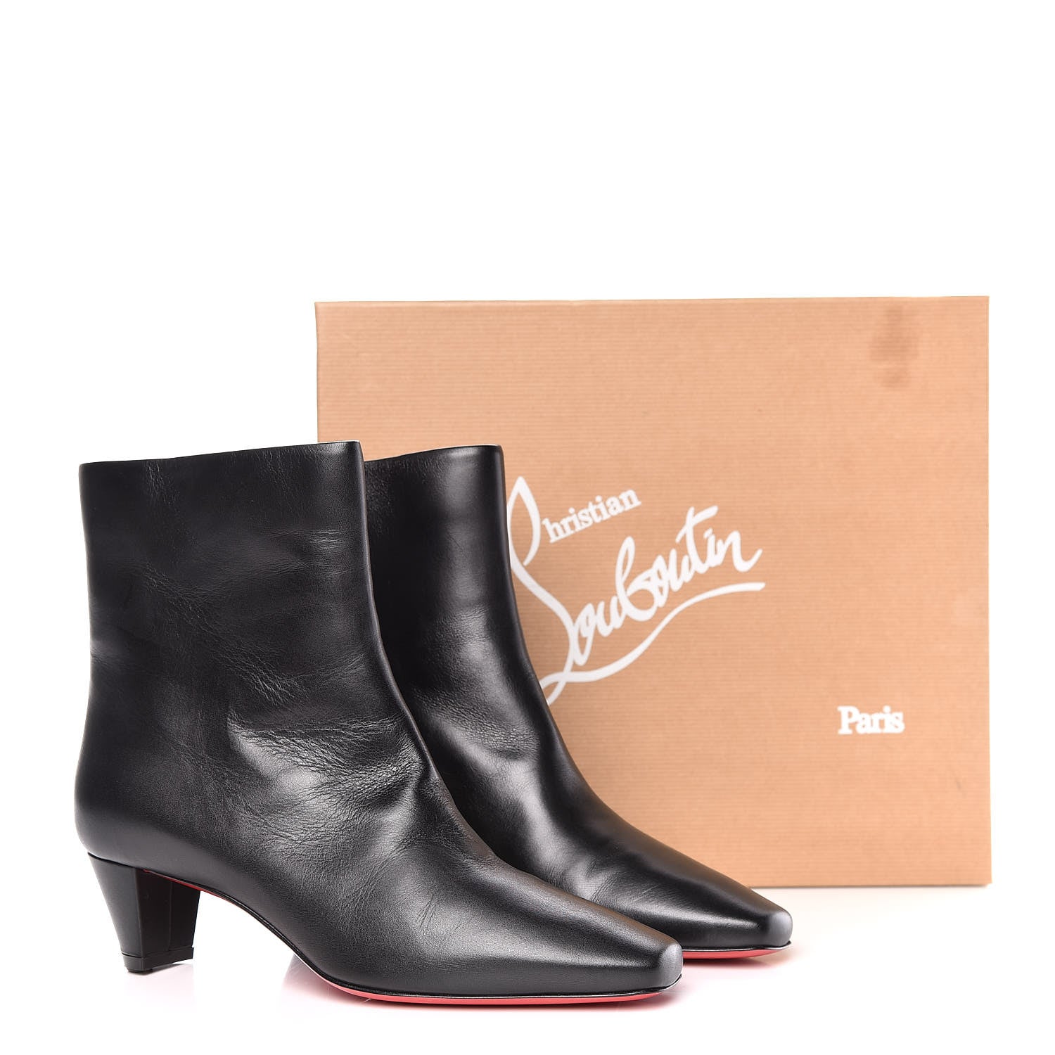 Christian Louboutin King Calf Nitapal 45 Ankle Boots 39 Black 11 of 11