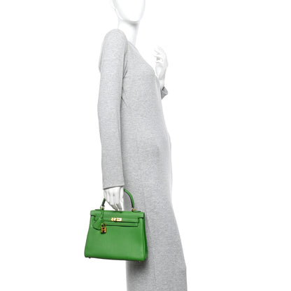 Hermes Togo Kelly Retourne 25 Vert Yucca 2 of 11