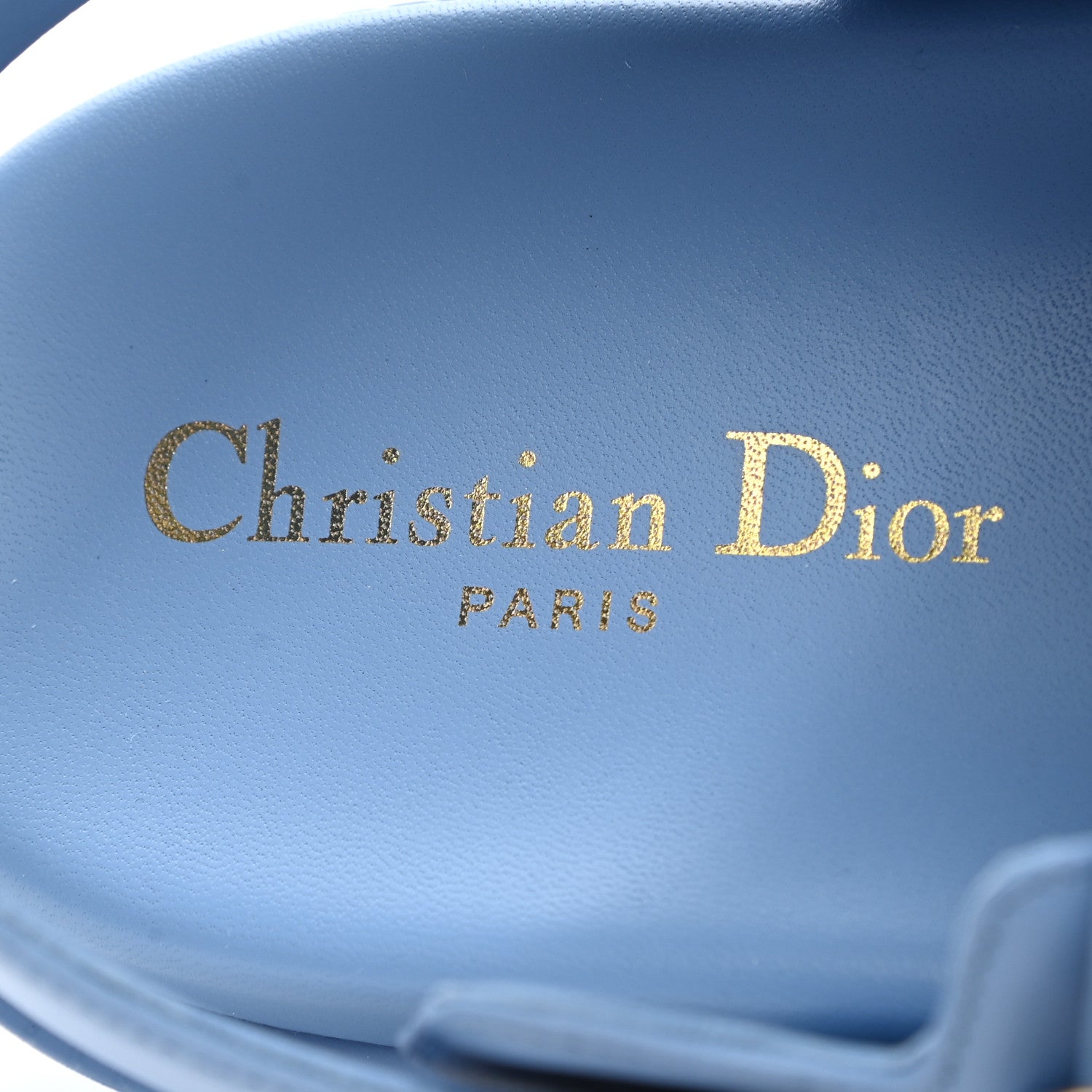 Christian Dior Lambskin Dioract 10mm Sandals 40 Cornflower 7 of 10