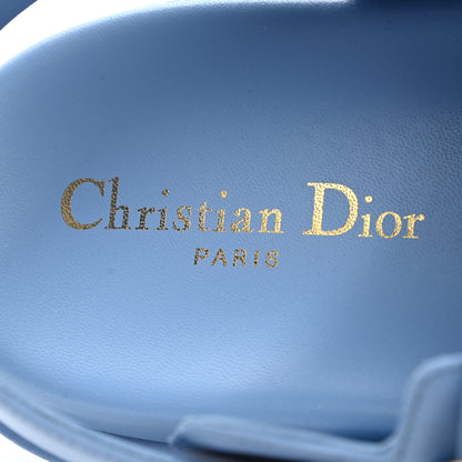 Christian Dior Lambskin Dioract 10mm Sandals 40 Cornflower 7 of 10
