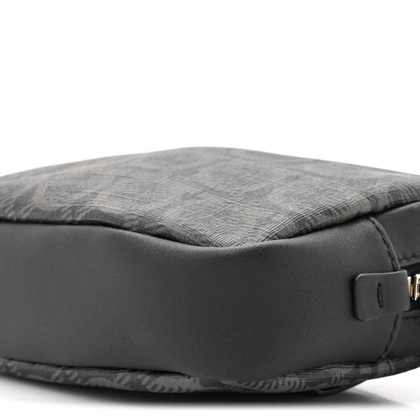 Gancini Monogram Calfskin Multi-Pouch Travel Belt Bag Black Grey