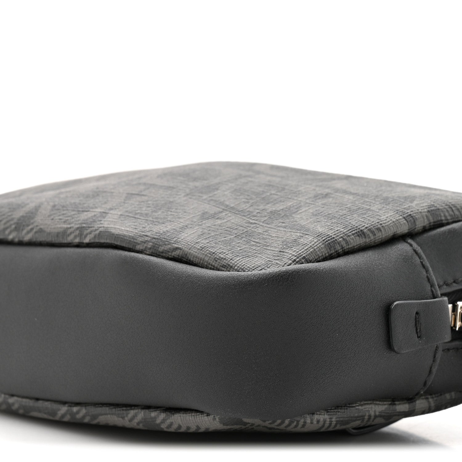 Salvatore Ferragamo Gancini Monogram Calfskin Multi-Pouch Travel Belt Bag Black Grey 9 of 10