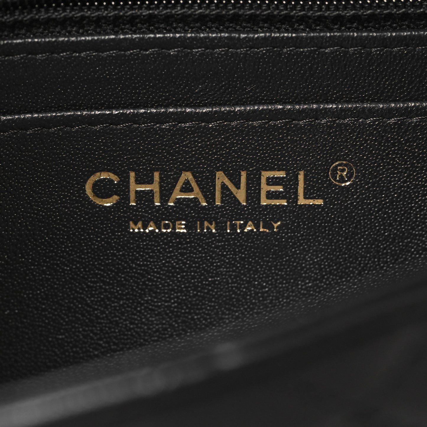 Lambskin Quilted Mini Square Flap Black
