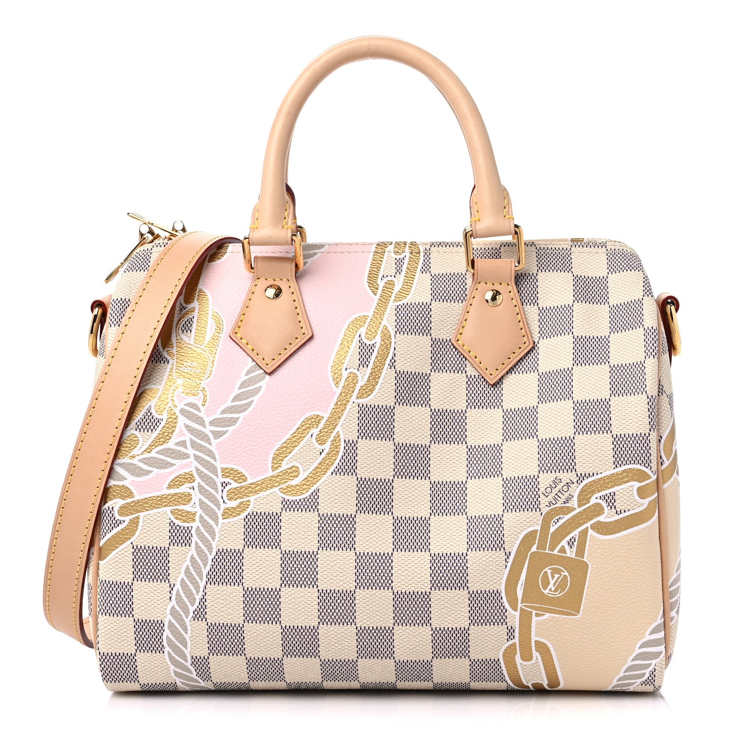 Louis Vuitton Damier Azur Nautical Speedy Bandouliere 25 1 of 9