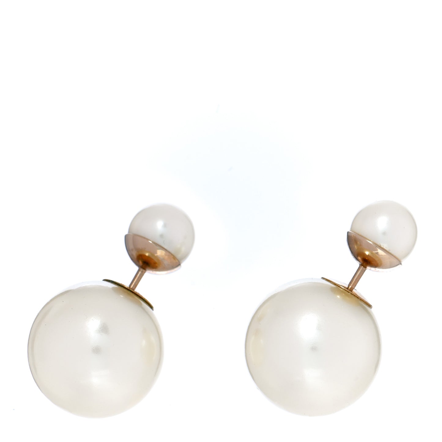 Pearl Mise En Dior Tribal Earrings Gold