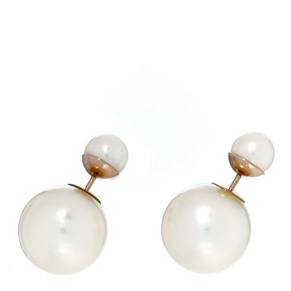 Christian Dior Pearl Mise En Dior Tribal Earrings Gold 1 of 5