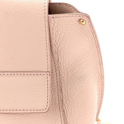 Salvatore Ferragamo Grained Calfskin Sofia Satchel Light Pink 10 of 13