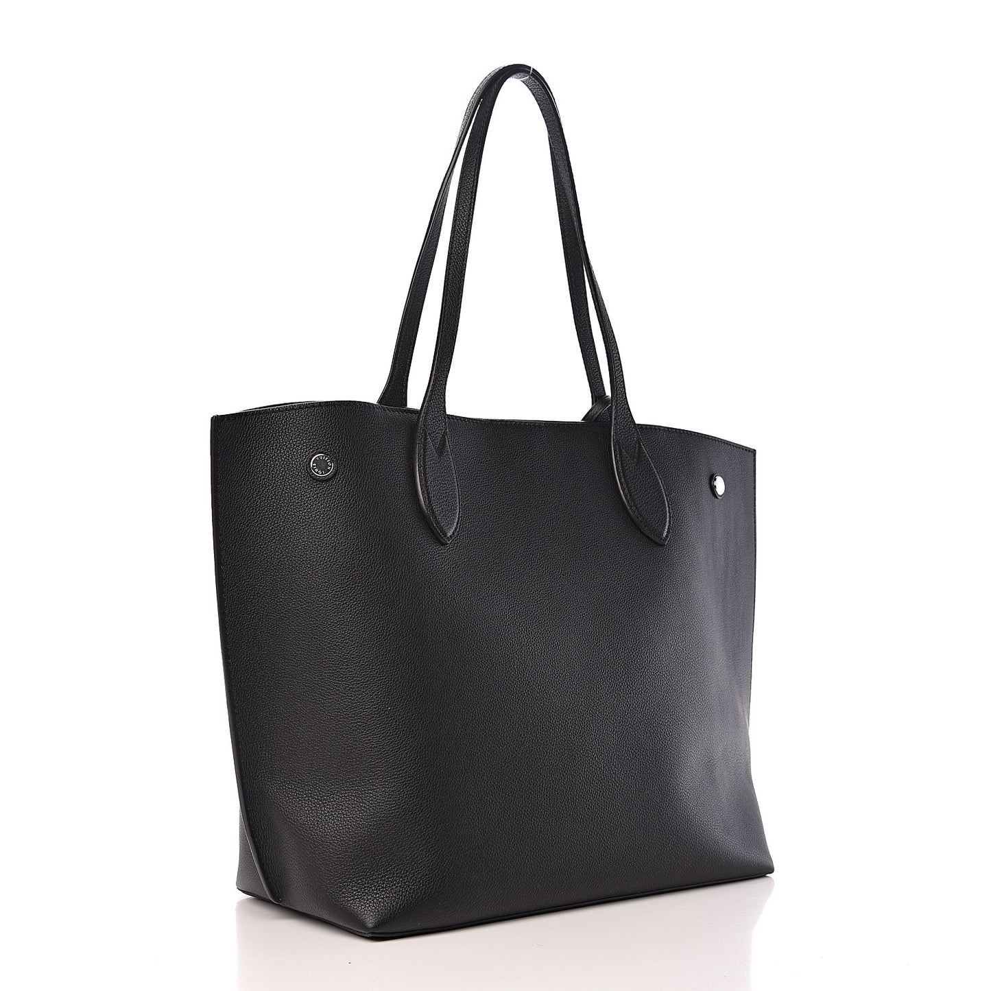 Calfskin Lockme Go Tote Black