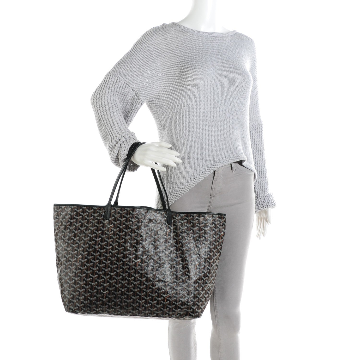 Goyard Goyardine Saint Louis GM Black 2 of 9