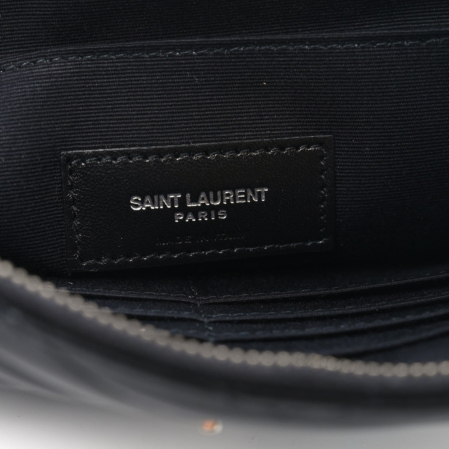 Saint Laurent Calfskin Matelasse Monogram Cassandre Tablet Pouch Black 7 of 8