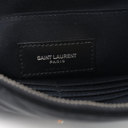 Saint Laurent Calfskin Matelasse Monogram Cassandre Tablet Pouch Black 7 of 8