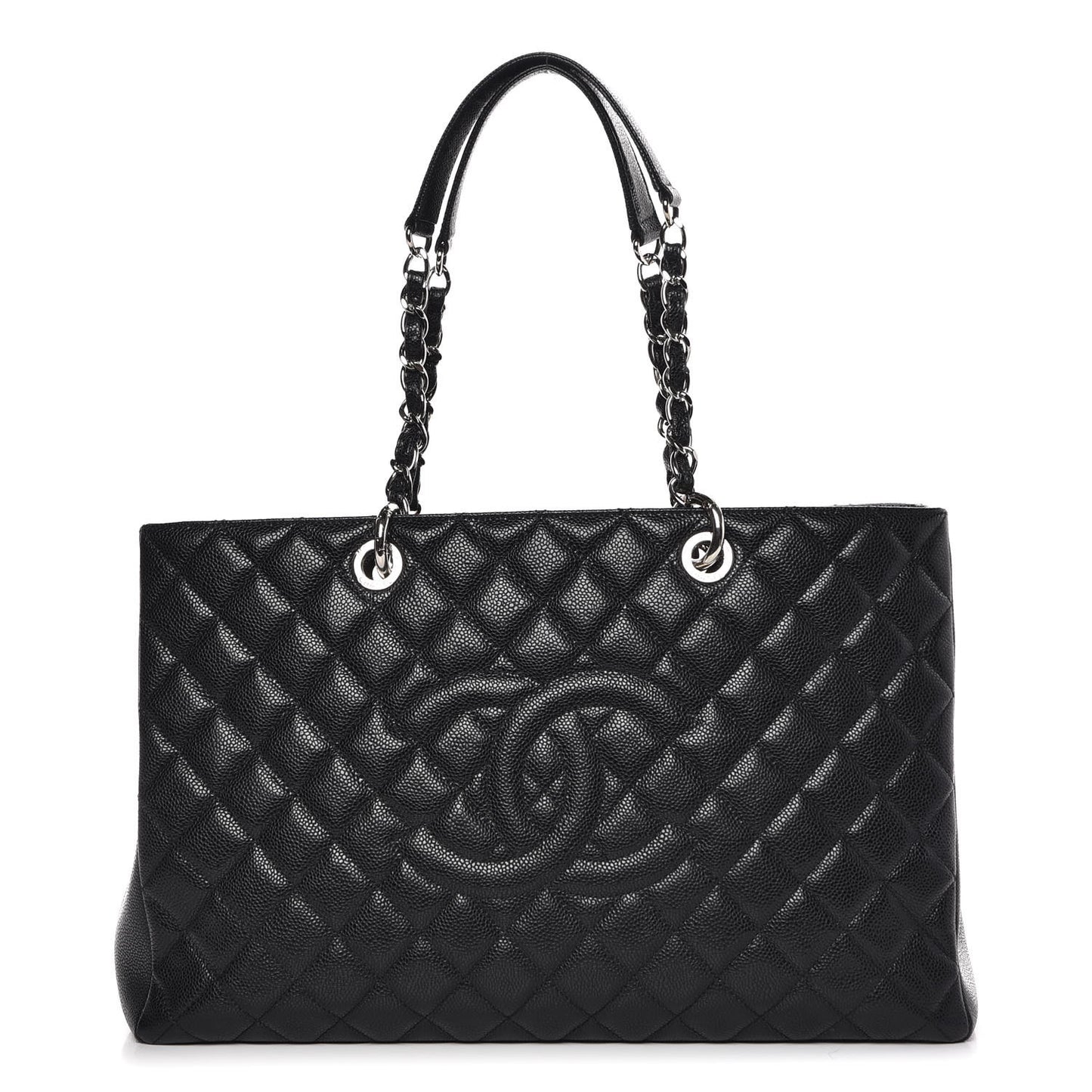 Caviar Quilted XL Grand Shopping Tote GST Black