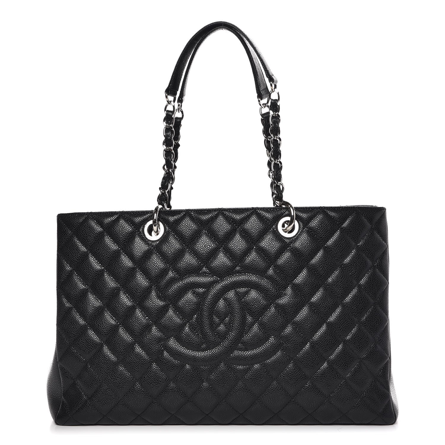 Chanel Caviar Quilted XL Grand Shopping Tote GST Black 1 of 7