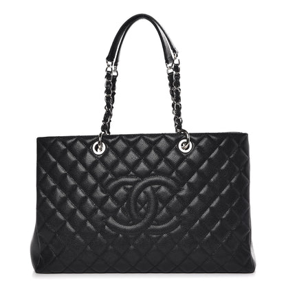 Chanel Caviar Quilted XL Grand Shopping Tote GST Black 1 of 7