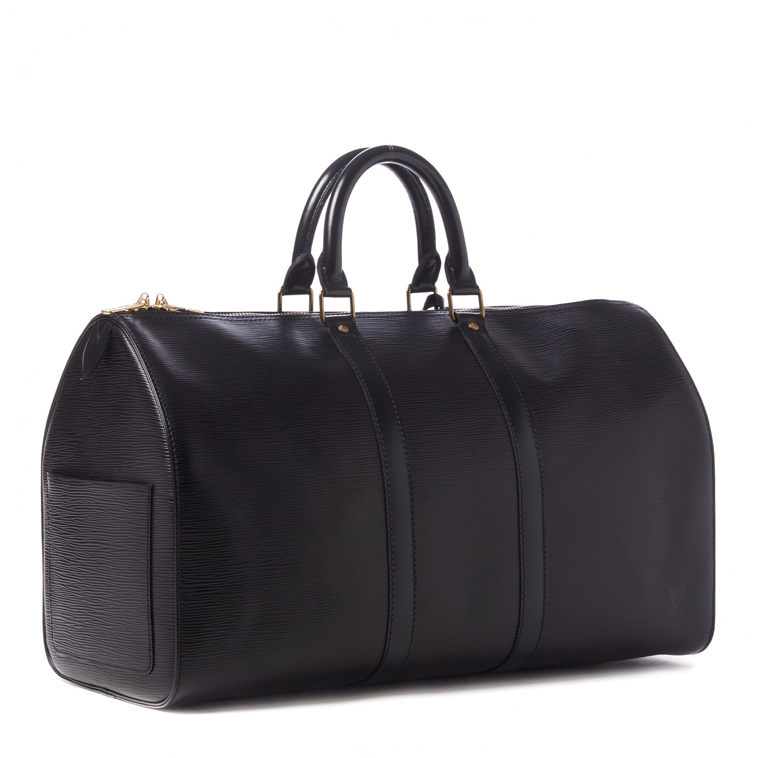 Louis Vuitton Epi Keepall 45 Black 3 of 12