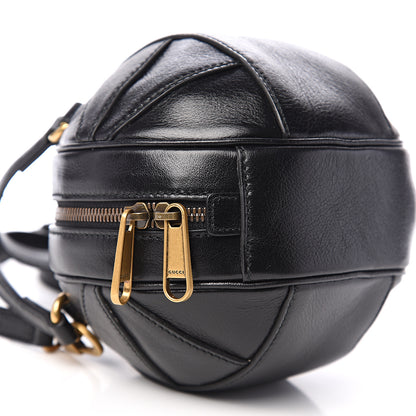 Gucci Piuma Lux Energy Mini Tifosa Basketball Shaped Shoulder Bag Black 7 of 9