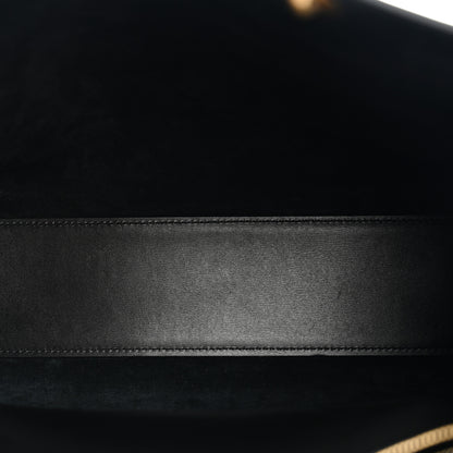 Saint Laurent Smooth Calfskin Maillon Cabas Tote Black 5 of 10