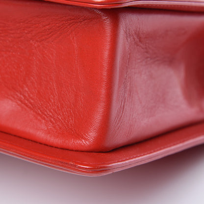 Chanel Calfskin Quilted New Medium Boy Flap Red 14 of 20