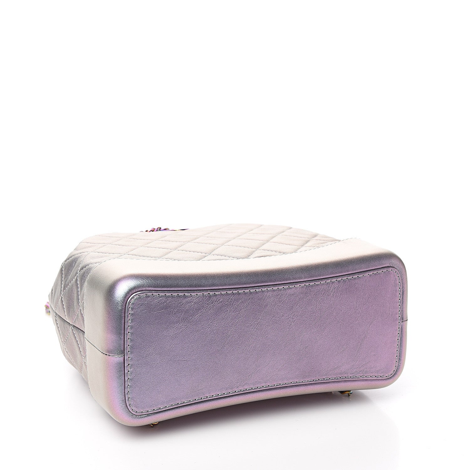 Chanel Iridescent Lambskin Calfskin Quilted Gabrielle Backpack Light Purple 3 of 9