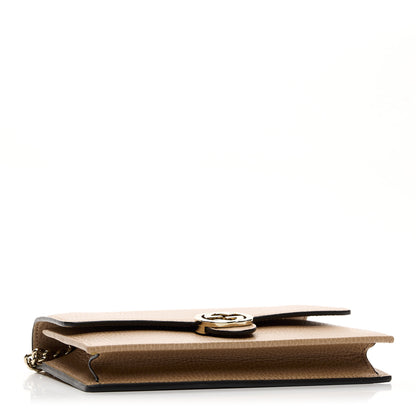 Gucci Dollar Calfskin Interlocking G Chain Wallet Camelia 4 of 9