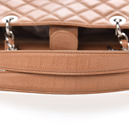 Chanel Caviar Quilted Petit Shopping Tote PST Dark Beige 11 of 19